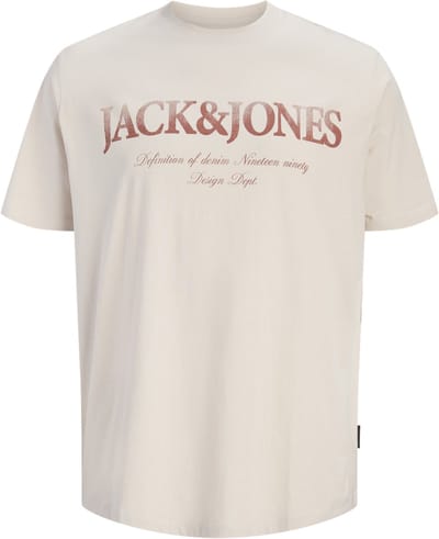 JACK&JONES PLUS - JJDEVIN DAYTONA PRINT TEE SS CN PLS PLUS - Heren PLUS - T-shirts