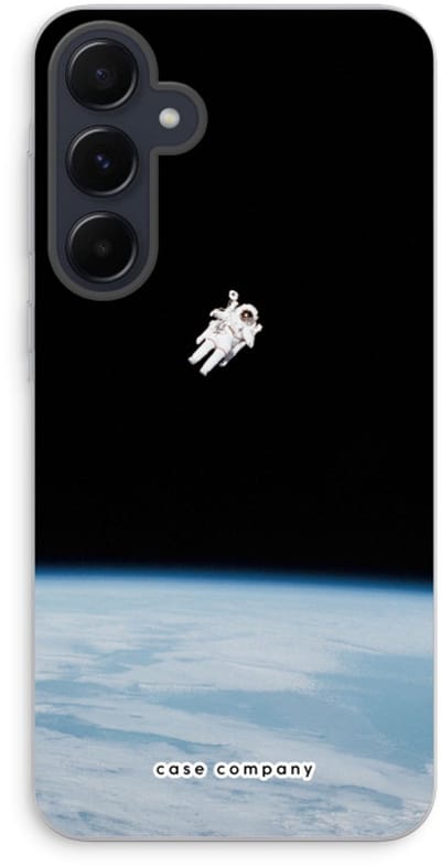 Case Company® - Hoesje geschikt voor Samsung Galaxy A55 hoesje - Alone in Space - Soft Cover Telefoonhoesje - Bescherming aan alle Kanten en Schermrand