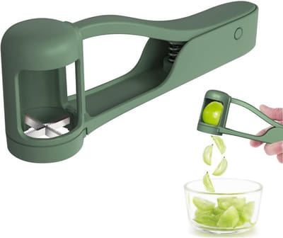 longziming -Druivensnijder & Keukengadget - Snijmachine voor Druiven, Kersen, Tomaten en Fruit - Voor Salades, Taartdecoratie en Restaurantgebruik - Groen