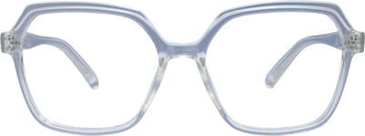 VERTEBRIL Mira - Sterkte -1.50 - Kleur Transparant - GEEN leesbril – Unisex bril voor veraf - Moderne uitstraling - Groot en robuust montuur – Aangename pasvorm – Kwalitatieve min-glazen – Flexveren – Myopie/bijziendheid - Inclusief etui en doekje