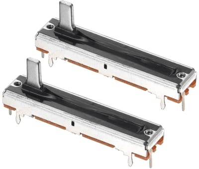 Lineaire Potentiometer - Variabele Weerstand Fader - Signaal Instellen - Lineaire Eigenschappen - 45 mm - Metaal