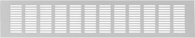 Plintrooster aluminium - zilver L=500mm x H=100mm - RA1050S