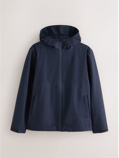 Next - Heren - DryTech - Waterdicht jack met capuchon - Blauw