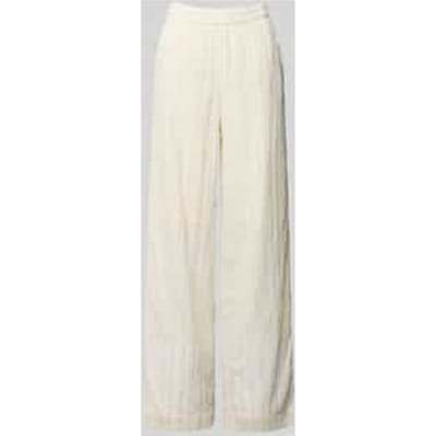 Broek met elastische band en steekzakken