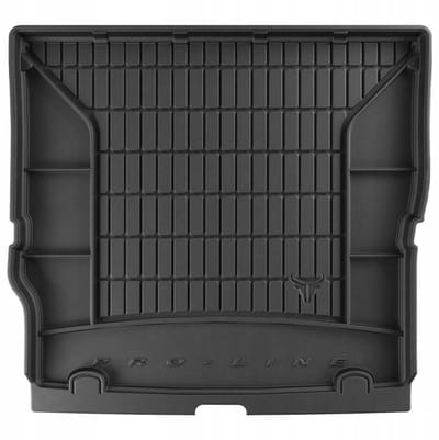FROGUM TM Kofferbakmat - Geschikt voor OPEL Zafira A (1999-2005) - 7-persoons (3de zitrij ingeklapt) - TPE Rubber - Zwart