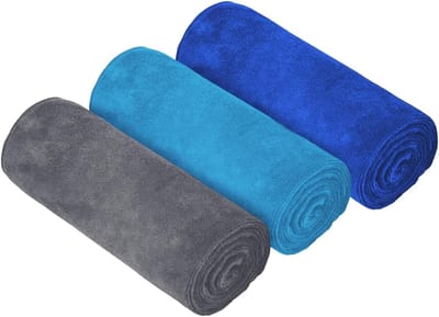 Set van 3 Microvezel Sporthanddoeken, Zacht en Sneldrogend, Absorberend voor Yoga, Camping en Fitness, 75cm x 35cm