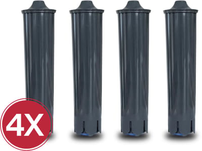 4x Eccellente Grey+ Waterfilter voor Jura – alternatief voor Smart+ filterpatroon (handmatige activatie)