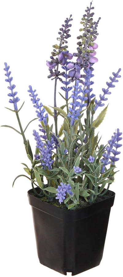 Kunstmatige Lavendel in Pot Bloeiende Kunstplanten 25cm