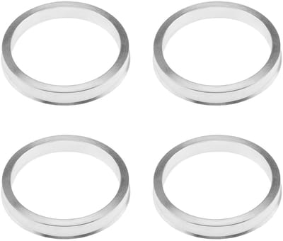 Dailygoods- Hub Centric Ringen 4 Stuks - Buitendiameter 66.6mm - Binnendiameter 57.1mm - Aluminium - Duurzaam - Vermindert Trillingen - Naafringen