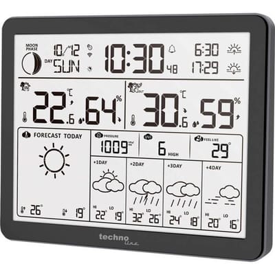 Techno Line WD3000 WD3000 Wetterstation WiFi-weerstation Verwachting voor 4 dagen Aantal sensoren max.: 1