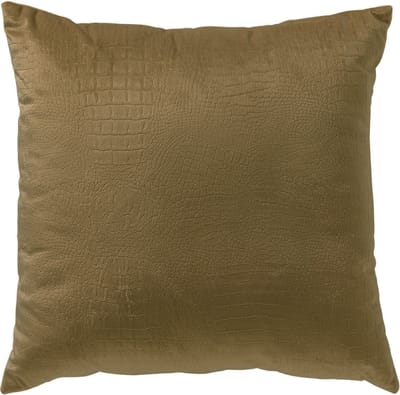 Dutch Decor CROCO - kussenhoes 40x40 cm - krokoprint - Military Olive - groen - met rits - zonder binnenkussen