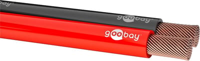 Goobay Luidsprekerkabel 2 x 2.50mm² - CCA - Rood/zwart - 100 m