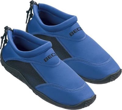 BECO waterschoenen/surfschoenen - Neopreen - volwassenen - rubber zool - blauw/zwart maat 41
