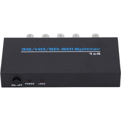 Répartiteur SDI 1 Entrée 4 Sorties Répartition de Signal Professionnelle Haute Résolution Amplificateur de Distribution SDI US Plug