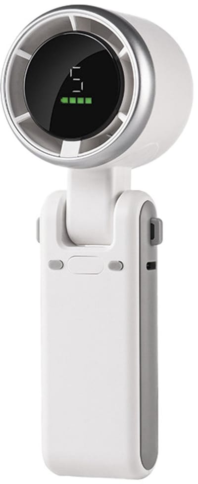 Draagbare Ventilator 5 snelheden - Portable ventilator - Hand ventilator - Mini ventilator - USB Oplaadbaar - Op batterij - Clip on - 5 Speed - Bureau ventilator - Festival ventilator - Mini Fan - Wit