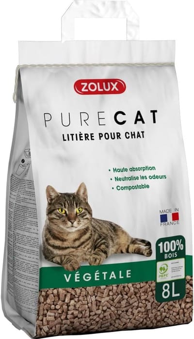 Houtpellets Strooisel - Kattenbakvulling - Hygiënisch Kattenbak - Duurzame Houtvezels - 8 Liter
