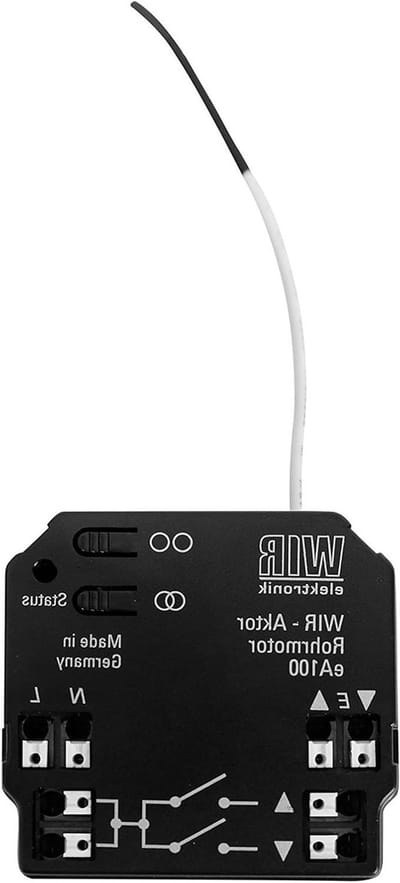Buismotoractor - Schakelactor - Smart Home Bediening - Inbouw Radiografisch - 48 cm - Wit
