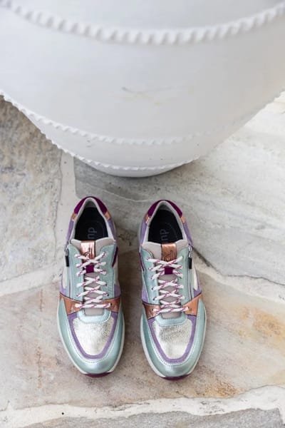 Durea Mokes metal m groen (Maat - 4,5, Kleur - Metallic)