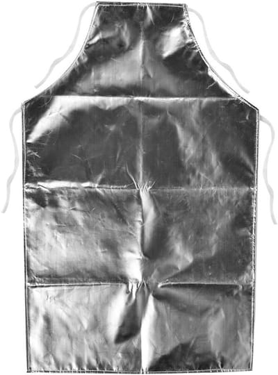 Hittebestendige Schort van Aluminiumfolie - 1000 Graden Warmtebestendig, Ideaal voor Hoge Temperatuur Werkzaamheden, Slijtvast en Comfortabel