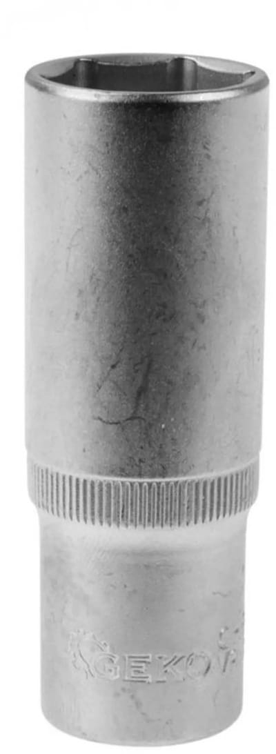 GEKO Diepe dopsleutel - 8 mm - 6-punts - 1/2" aandrijving - Chroom Vanadium staal