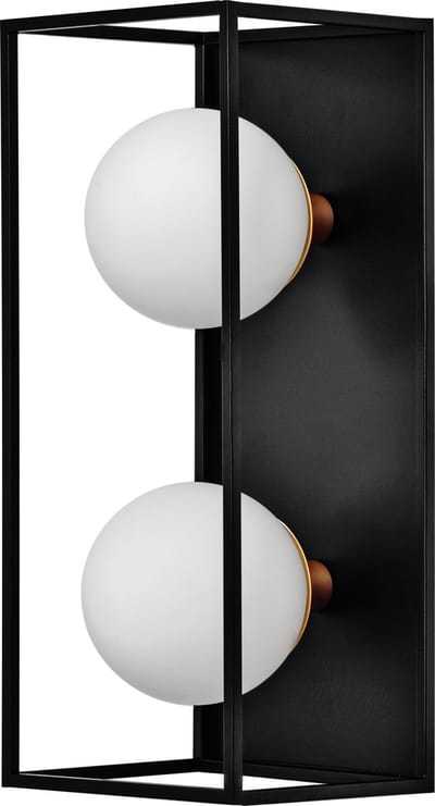 LEDVANCE DECOR Vierkante badkamer wandlamp IP44, zwart, G9