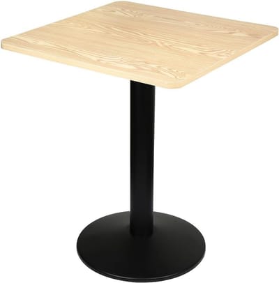 Hoge Vierkante Bartafel Hout en Metaal - Geschikt voor Binnen en Buiten - Compact Bistro Model