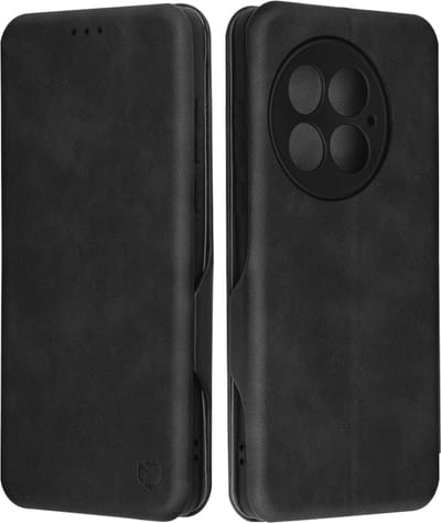 Hoesje geschikt voor OnePlus 13 - Techsuit Safe+ Book Wallet Case - Zwart