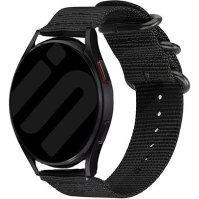 Huawei Watch GT 6 - 46mm nylon gesp bandje (zwart)