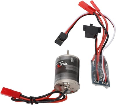 Brushed Motor en ESC Combo voor 1/16 en 1/18 RC Auto's, 31T Motor met 30A ESC en JST Plug, Laag Geluidsniveau