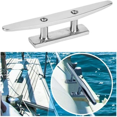 Roestvrijstalen Basisplaat voor Bootaccessoires, Gepolijst, Geschikt voor Marine Touw en Bevestigingen (5 inch)