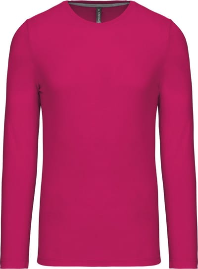 Kariban T-shirt ronde hals lange mouwen K359 - Fuchsia - 4XL