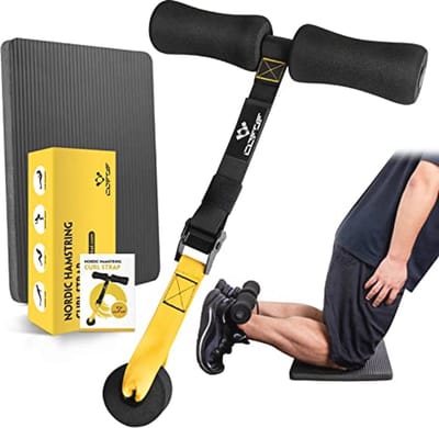 Hamstring Curl Strap met Kniemat - Ideaal voor Thuis Fitness