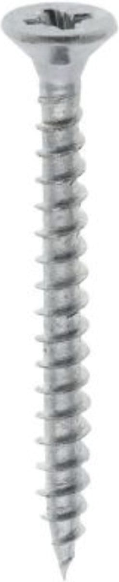 DELTAFIX - Spaanplaatschroeven - Platkop - Gehard & Verzinkt - 3.0X20 - 200 STUKS - Met smeerfilm