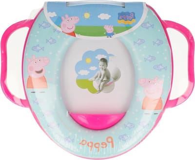 Zachte Gewatteerde Potty Toilet Training Seat met Handvatten - Draagbaar voor Reizen - Gemakkelijk schoon te maken