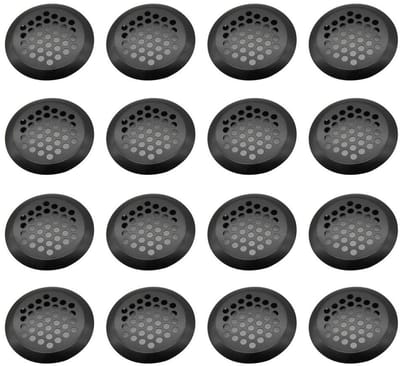 Dailygoods- Ventilatierooster Roestvrij Staal - 16 Stuks - Rond - Afsluitbaar - Ventilatie - Ideale Ventilatie - 4,2 cm Diameter - Ventilatieopening
