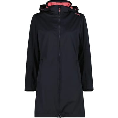 Lichte dames softshell parka met afneembare capuchon CMP