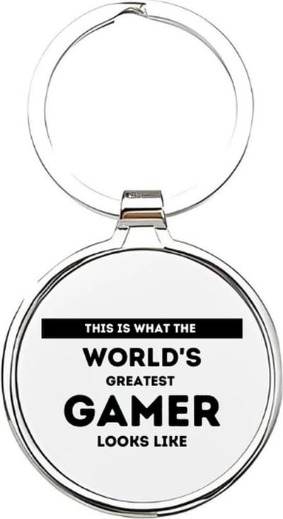 Akyol - this is what the worlds greatest gamer looks like Sleutelhanger - Gamen - de beste gamer - gamer - gamecomputer - controller - gameconsole - cadeau voor een gamer - de echte gamers - game on - computerspel - 4 x 7,5 CM