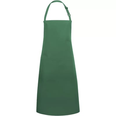 Karlowsky Oversized Bib Apron Basic with Buckle and Pocket KY133 - Forest Green (ca. Pantone 554C) - 100 x 100 cm