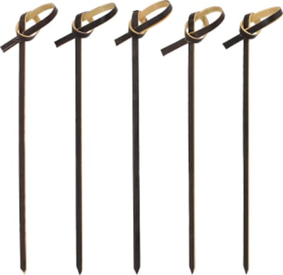 250 Fingerfood prikkers 10 cm zwart Knot