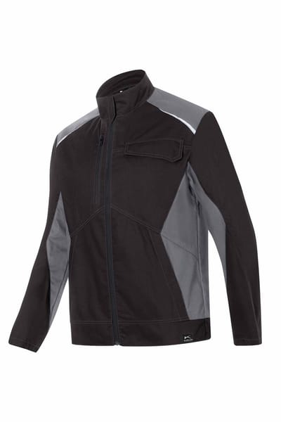 KUBLER ICONIQ PRO 11455380 Stof Werkjas HEREN Veiligheidsjas Zwart Middengrijs - Industriewasbaar - Oeko Tex - Slijtvast