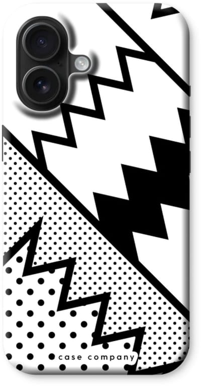 Case Company® - Hoesje geschikt voor iPhone 16 hoesje - Pop Art #5 - Tough Case - Maximale Bescherming alle Kanten en Schermrand