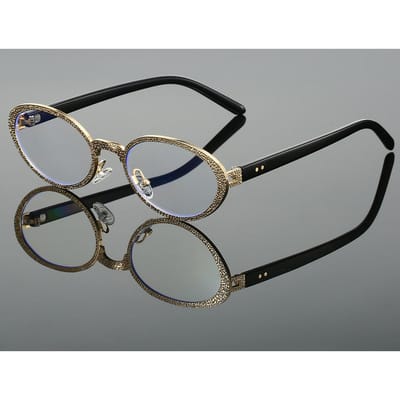 Vintage Ovalen Zonnebril Nieuw in de Mode Metalen Rand Verloopkleur Glazen Dames Ins Trendy Stijlvol Merk Ontwerp Zonnebril as picture shows black