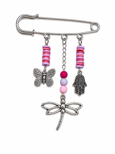 2 Love it Mystic Lavender - Vestsluiting - Eyecatcher Libelle & Hamsa - Paars en Roze