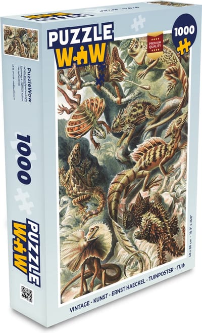 Puzzel Vintage - Kunst - Ernst Haeckel - Salamanders - Dieren - Legpuzzel - Puzzel 1000 stukjes volwassenen