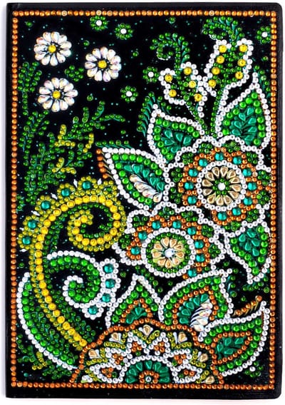 Notitieboekje - HM019 - Bloemen - Diamond painting - compleet pakket - diamond painting by Wietske