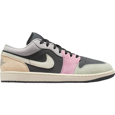 Air Jordan 1 Low SE Black Pastels Heren Sneakers Multi-Color Antraciet Muslijn IB7109-004 44 black