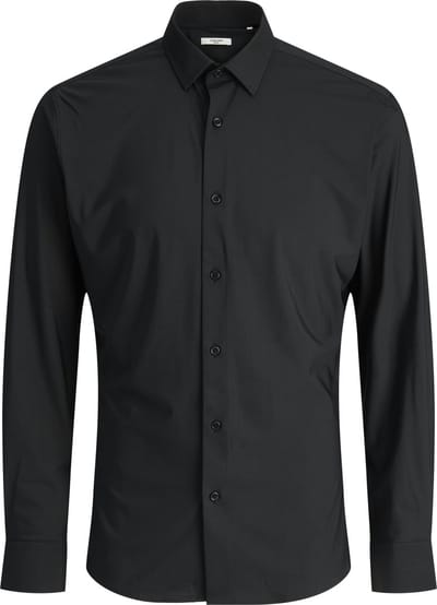 Jack & Jones Overhemd Jprblaactive Stretch Ls Shirt Ln 12282199 Black Mannen Maat - L