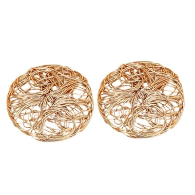Schoenclips -Wire- goudkleur-5.5 cm- trouwschoenen clips- Charme Bijoux