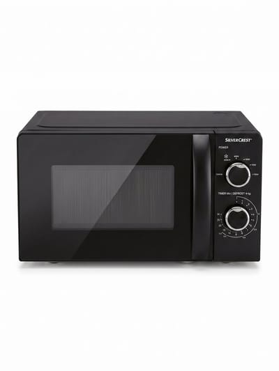 SILVERCREST® KITCHEN TOOLS Magnetron 700 W - 6 Standen - 17 L Inhoud - Voor opwarmen en ontdooien - 30 minuten timer met kookeinde signaal - Intuïtieve bediening met draaiknoppen
