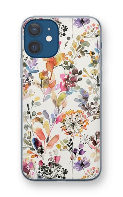 Case Company® - Hoesje geschikt voor iPhone 12 mini hoesje - Wilde grassen - Soft Cover Telefoonhoesje - Bescherming aan alle Kanten en Schermrand